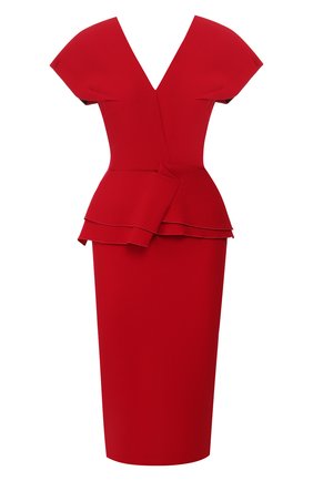 Женское шерстяное платье ROLAND MOURET красного цвета по цене 134000 руб., арт. PS20/S0392/F4044 | Фото 1 Женское шерстяное платье ROLAND MOURET красного цвета, арт. PS20/S0392/F4044 | Фото 1