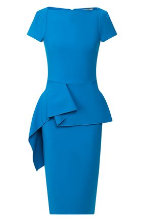 Женское платье ROLAND MOURET синего цвета по цене 95150 руб., арт. PS20/S0745/F2196 | Фото 1 Женское платье ROLAND MOURET синего цвета, арт. PS20/S0745/F2196 | Фото 1