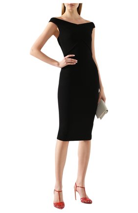 Женское шерстяное платье ROLAND MOURET черного цвета по цене 130000 руб., арт. PS20/S0783/F4044 | Фото 2 Женское шерстяное платье ROLAND MOURET черного цвета, арт. PS20/S0783/F4044 | Фото 2