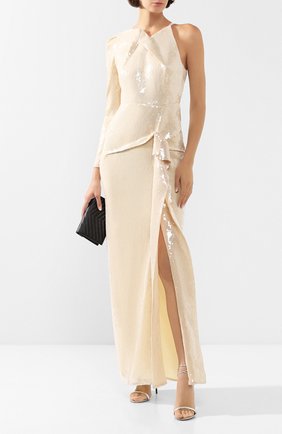 Женское платье с пайетками ROLAND MOURET золотого цвета по цене 225000 руб., арт. SS20/S0837/F0414 | Фото 2 Женское платье с пайетками ROLAND MOURET золотого цвета, арт. SS20/S0837/F0414 | Фото 2