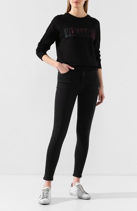 Женская хлопковый свитшот ZADIG&VOLTAIRE черного цвета по цене 15300 руб., арт. SJTQ7102F | Фото 2 Женская хлопковый свитшот ZADIG&VOLTAIRE черного цвета, арт. SJTQ7102F | Фото 2