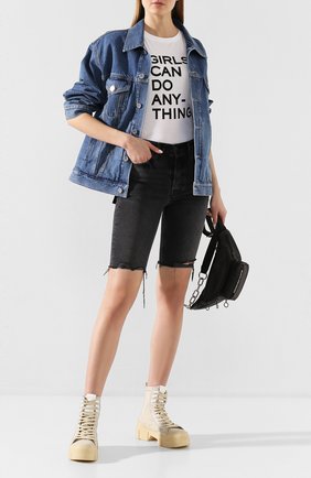 Женская хлопковая футболка ZADIG&VOLTAIRE белого цвета по цене 8780 руб., арт. PWGTR1801F | Фото 2 Женская хлопковая футболка ZADIG&VOLTAIRE белого цвета, арт. PWGTR1801F | Фото 2