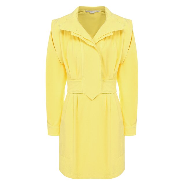 Хлопковое платье Stella McCartney цвет жёлтый