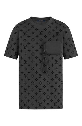 Мужская хлопковая футболка LOUIS VUITTON серого цвета по цене 102000 руб., арт. 1A7QDU | Фото 1 Мужская хлопковая футболка LOUIS VUITTON серого цвета, арт. 1A7QDU | Фото 1