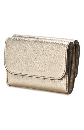Женские кожаное портмоне chloé c CHLOÉ золотого цвета по цене 24700 руб., арт. CHC20SP058C16 | Фото 2 Женские кожаное портмоне chloé c CHLOÉ золотого цвета, арт. CHC20SP058C16 | Фото 2
