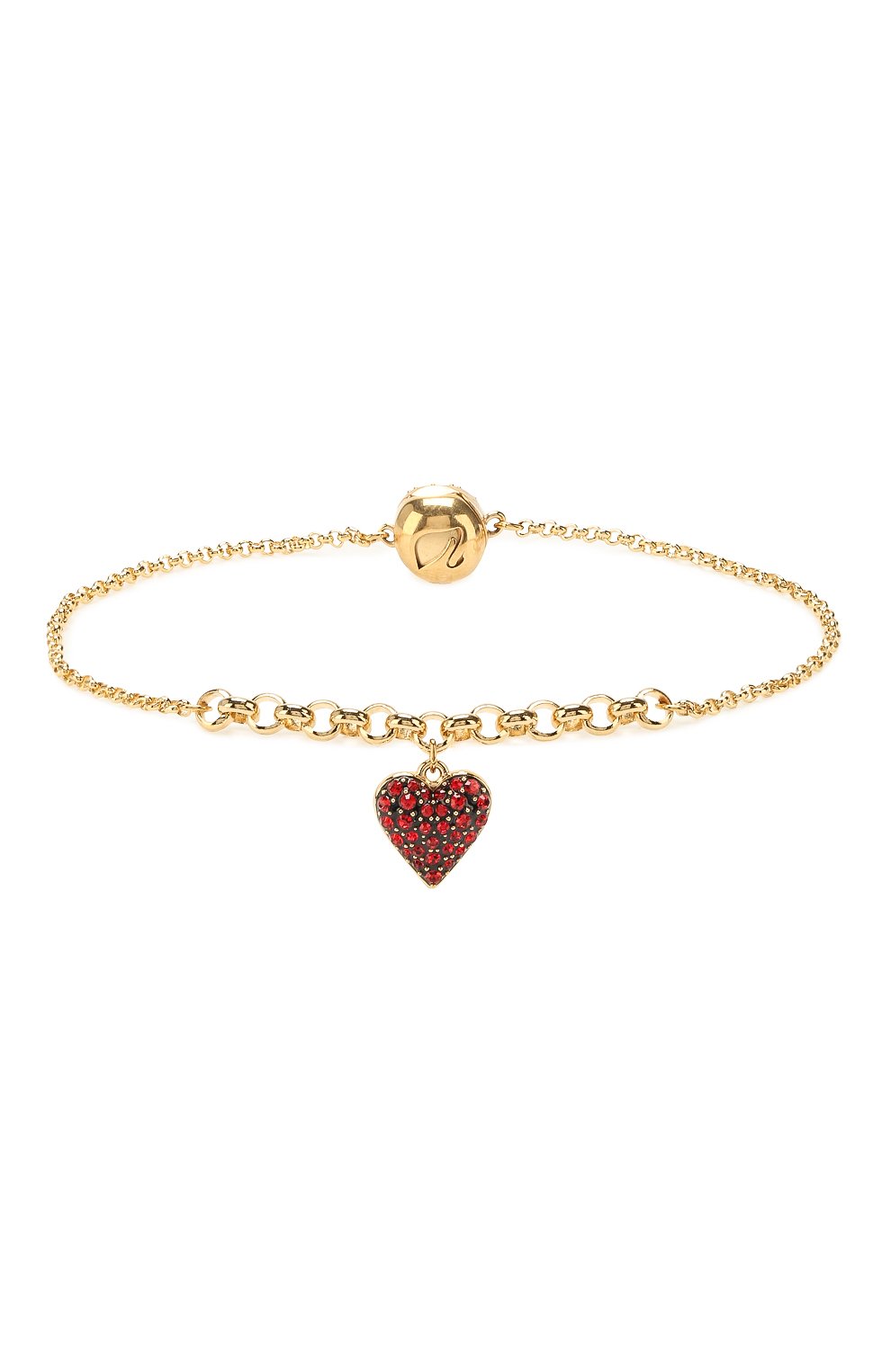 Женский браслет remix collection heart strand SWAROVSKI золотого цвета, арт. 5517641 | Фото 1
