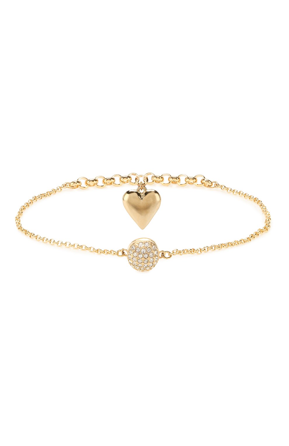Женский браслет remix collection heart strand SWAROVSKI золотого цвета по цене 4990 руб., арт. 5517641 | Фото 2 Женский браслет remix collection heart strand SWAROVSKI золотого цвета, арт. 5517641 | Фото 2