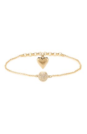 Женский браслет remix collection heart strand SWAROVSKI золотого цвета по цене 4990 руб., арт. 5517641 | Фото 2 Женский браслет remix collection heart strand SWAROVSKI золотого цвета, арт. 5517641 | Фото 2