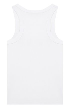 Детский хлопковый топ DKNY белого цвета по цене 3830 руб., арт. D35Q48/10B SS20 | Фото 2 Детский хлопковый топ DKNY белого цвета, арт. D35Q48/10B SS20 | Фото 2