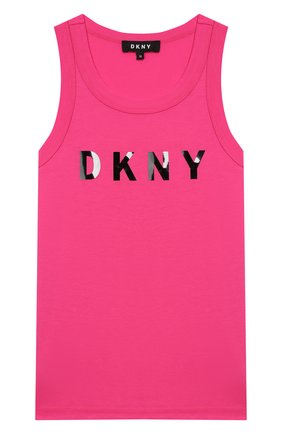 Детский хлопковый топ DKNY розового цвета по цене 3830 руб., арт. D35Q71/476 SS20 | Фото 1 Детский хлопковый топ DKNY розового цвета, арт. D35Q71/476 SS20 | Фото 1