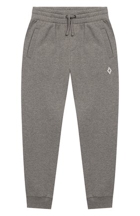 Детские хлопковые джоггеры MARCELO BURLON KIDS OF MILAN серого цвета по цене 12500 руб., арт. 20E/B/MB/3000/0021/8-14Y | Фото 1 Детские хлопковые джоггеры MARCELO BURLON KIDS OF MILAN серого цвета, арт. 20E/B/MB/3000/0021/8-14Y | Фото 1
