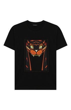 Детская хлопковая футболка MARCELO BURLON KIDS OF MILAN черного цвета по цене 8365 руб., арт. 20E/B/MB/1121/0010/8-14Y | Фото 1 Детская хлопковая футболка MARCELO BURLON KIDS OF MILAN черного цвета, арт. 20E/B/MB/1121/0010/8-14Y | Фото 1