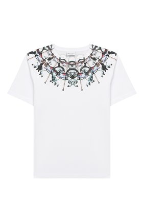 Детская хлопковая футболка MARCELO BURLON KIDS OF MILAN белого цвета по цене 8995 руб., арт. 20E/B/MB/1113/0010/8-14Y | Фото 1 Детская хлопковая футболка MARCELO BURLON KIDS OF MILAN белого цвета, арт. 20E/B/MB/1113/0010/8-14Y | Фото 1