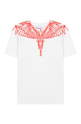 Детская хлопковая футболка MARCELO BURLON KIDS OF MILAN белого цвета по цене 9305 руб., арт. 20E/B/MB/1110/0010/8-14Y | Фото 1 Детская хлопковая футболка MARCELO BURLON KIDS OF MILAN белого цвета, арт. 20E/B/MB/1110/0010/8-14Y | Фото 1