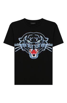 Детская хлопковая футболка MARCELO BURLON KIDS OF MILAN черного цвета по цене 6580 руб., арт. 20E/B/MB/1109/0010/2-6Y | Фото 1 Детская хлопковая футболка MARCELO BURLON KIDS OF MILAN черного цвета, арт. 20E/B/MB/1109/0010/2-6Y | Фото 1