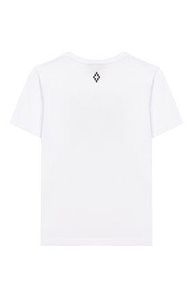 Детская хлопковая футболка MARCELO BURLON KIDS OF MILAN белого цвета по цене 7895 руб., арт. 20E/B/MB/1109/0010/2-6Y | Фото 2 Детская хлопковая футболка MARCELO BURLON KIDS OF MILAN белого цвета, арт. 20E/B/MB/1109/0010/2-6Y | Фото 2