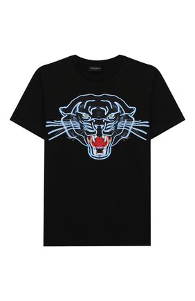 Детская хлопковая футболка MARCELO BURLON KIDS OF MILAN черного цвета по цене 7330 руб., арт. 20E/B/MB/1109/0010/8-14Y | Фото 1 Детская хлопковая футболка MARCELO BURLON KIDS OF MILAN черного цвета, арт. 20E/B/MB/1109/0010/8-14Y | Фото 1