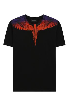 Детская хлопковая футболка MARCELO BURLON KIDS OF MILAN черного цвета по цене 8995 руб., арт. 20E/B/MB/1107/0010/8-14Y | Фото 1 Детская хлопковая футболка MARCELO BURLON KIDS OF MILAN черного цвета, арт. 20E/B/MB/1107/0010/8-14Y | Фото 1