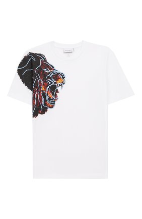 Детская хлопковая футболка MARCELO BURLON KIDS OF MILAN белого цвета по цене 9305 руб., арт. 20E/B/MB/1106/0010/8-14Y | Фото 1 Детская хлопковая футболка MARCELO BURLON KIDS OF MILAN белого цвета, арт. 20E/B/MB/1106/0010/8-14Y | Фото 1