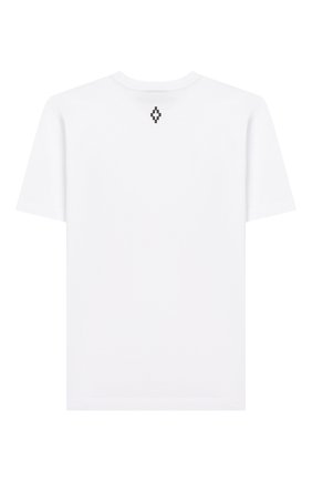 Детская хлопковая футболка MARCELO BURLON KIDS OF MILAN белого цвета по цене 9305 руб., арт. 20E/B/MB/1106/0010/8-14Y | Фото 2 Детская хлопковая футболка MARCELO BURLON KIDS OF MILAN белого цвета, арт. 20E/B/MB/1106/0010/8-14Y | Фото 2