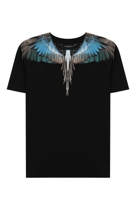 Детская хлопковая футболка MARCELO BURLON KIDS OF MILAN черного цвета по цене 8365 руб., арт. 20E/B/MB/1104/0010/2-6Y | Фото 1 Детская хлопковая футболка MARCELO BURLON KIDS OF MILAN черного цвета, арт. 20E/B/MB/1104/0010/2-6Y | Фото 1