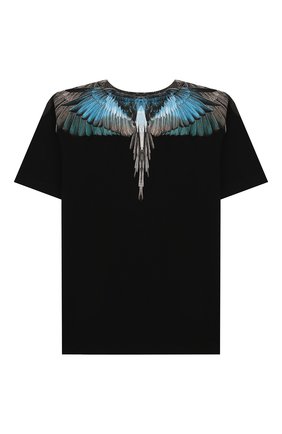 Детская хлопковая футболка MARCELO BURLON KIDS OF MILAN черного цвета по цене 8365 руб., арт. 20E/B/MB/1104/0010/2-6Y | Фото 2 Детская хлопковая футболка MARCELO BURLON KIDS OF MILAN черного цвета, арт. 20E/B/MB/1104/0010/2-6Y | Фото 2