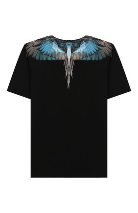 Детская хлопковая футболка MARCELO BURLON KIDS OF MILAN черного цвета по цене 8995 руб., арт. 20E/B/MB/1104/0010/8-14Y | Фото 2 Детская хлопковая футболка MARCELO BURLON KIDS OF MILAN черного цвета, арт. 20E/B/MB/1104/0010/8-14Y | Фото 2
