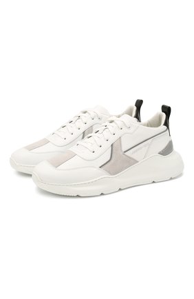 Мужские кожаные кроссовки SANTONI белого цвета по цене 42350 руб., арт. MSAM21246GEGXJC0I41 | Фото 1 Мужские кожаные кроссовки SANTONI белого цвета, арт. MSAM21246GEGXJC0I41 | Фото 1
