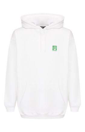 Мужской хлопковое худи BALENCIAGA белого цвета по цене 56400 руб., арт. 570811/THV64 | Фото 1 Мужской хлопковое худи BALENCIAGA белого цвета, арт. 570811/THV64 | Фото 1