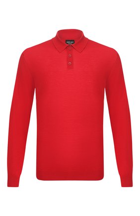 Мужское кашемировое поло GIORGIO ARMANI красного цвета по цене 99500 руб., арт. 3HSFA1/SMB7Z | Фото 1 Мужское кашемировое поло GIORGIO ARMANI красного цвета, арт. 3HSFA1/SMB7Z | Фото 1