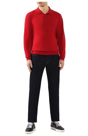 Мужское кашемировое поло GIORGIO ARMANI красного цвета по цене 99500 руб., арт. 3HSFA1/SMB7Z | Фото 2 Мужское кашемировое поло GIORGIO ARMANI красного цвета, арт. 3HSFA1/SMB7Z | Фото 2