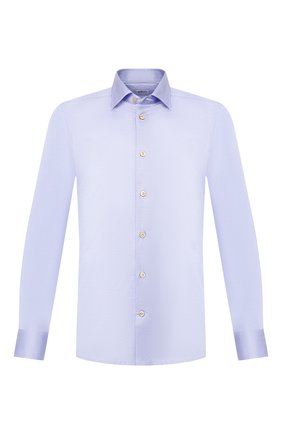 Мужская хлопковая рубашка KITON синего цвета по цене 49400 руб., арт. UMCNERH0721703 | Фото 1 Мужская хлопковая рубашка KITON синего цвета, арт. UMCNERH0721703 | Фото 1