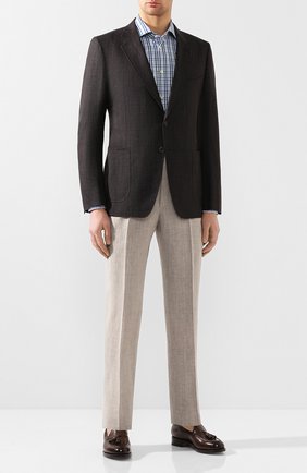 Мужская хлопковая сорочка KITON зеленого цвета по цене 49550 руб., арт. UCIH0730369 | Фото 2 Мужская хлопковая сорочка KITON зеленого цвета, арт. UCIH0730369 | Фото 2