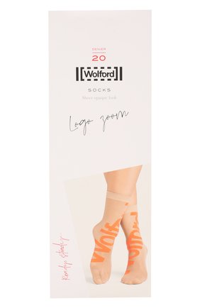 Женские капроновые носки logo zoom WOLFORD черного цвета по цене 2760 руб., арт. 48028 | Фото 1 Женские капроновые носки logo zoom WOLFORD черного цвета, арт. 48028 | Фото 1