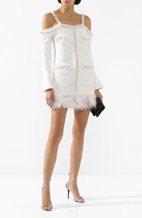 Женское платье BALMAIN белого цвета по цене 310500 руб., арт. TF16223/C229 | Фото 2 Женское платье BALMAIN белого цвета, арт. TF16223/C229 | Фото 2