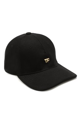 Женская хлопковая бейсболка TOM FORD черного цвета по цене 33250 руб., арт. WH002T-TCN008 | Фото 1 Женская хлопковая бейсболка TOM FORD черного цвета, арт. WH002T-TCN008 | Фото 1