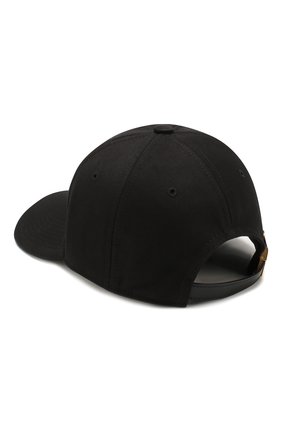 Женская хлопковая бейсболка TOM FORD черного цвета по цене 33250 руб., арт. WH002T-TCN008 | Фото 2 Женская хлопковая бейсболка TOM FORD черного цвета, арт. WH002T-TCN008 | Фото 2
