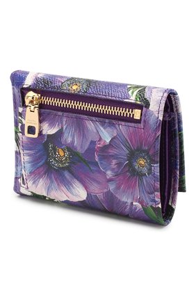 Женские кожаное портмоне DOLCE & GABBANA сиреневого цвета по цене 25150 руб., арт. BI0770/AJ866 | Фото 2 Женские кожаное портмоне DOLCE & GABBANA сиреневого цвета, арт. BI0770/AJ866 | Фото 2