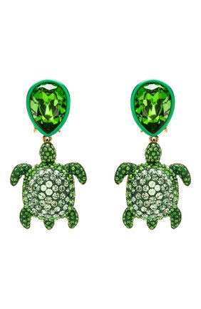Женские клипсы mustique sea life turtle SWAROVSKI зеленого цвета по цене 11890 руб., арт. 5533766 | Фото 1 Женские клипсы mustique sea life turtle SWAROVSKI зеленого цвета, арт. 5533766 | Фото 1