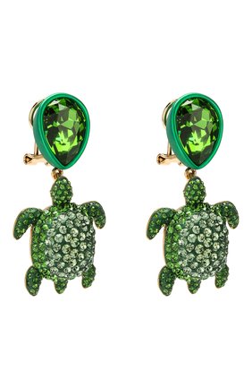 Женские клипсы mustique sea life turtle SWAROVSKI зеленого цвета по цене 11890 руб., арт. 5533766 | Фото 3 Женские клипсы mustique sea life turtle SWAROVSKI зеленого цвета, арт. 5533766 | Фото 3