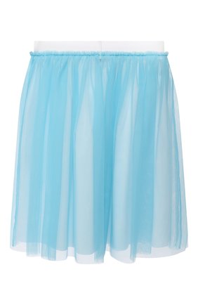 Детская юбка IL GUFO голубого цвета, арт. P20GN151H0018/10A-12A | Фото 2 (Материал внешний: Синтетический материал; Материал подклада: Хлопок; Случай: Повседневный, Вечерний; Ростовка одежда: 9 лет | 134 см)