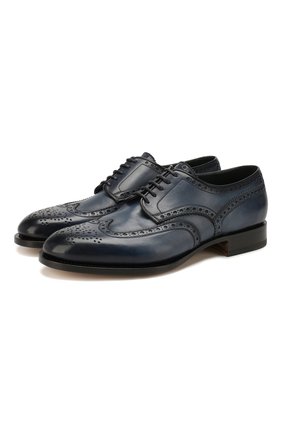 Мужской кожаные дерби SANTONI синего цвета по цене 63850 руб., арт. MCC015761PC4NGTHU48 | Фото 1 Мужской кожаные дерби SANTONI синего цвета, арт. MCC015761PC4NGTHU48 | Фото 1