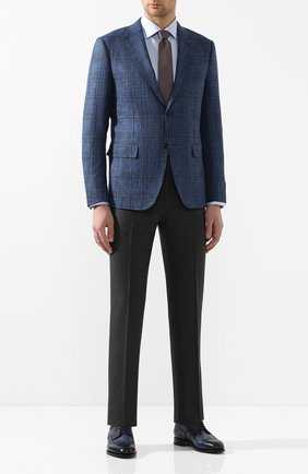 Мужской кожаные дерби SANTONI синего цвета по цене 63850 руб., арт. MCC015761PC4NGTHU48 | Фото 2 Мужской кожаные дерби SANTONI синего цвета, арт. MCC015761PC4NGTHU48 | Фото 2
