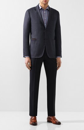 Мужские кожаные пенни-лоферы SANTONI коричневого цвета по цене 58350 руб., арт. MCAZ16569SA3ESCSC48 | Фото 2 Мужские кожаные пенни-лоферы SANTONI коричневого цвета, арт. MCAZ16569SA3ESCSC48 | Фото 2