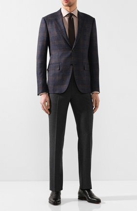 Мужские кожаные оксфорды SANTONI черного цвета по цене 63850 руб., арт. MCLG17169BB1FRKEN51 | Фото 2 Мужские кожаные оксфорды SANTONI черного цвета, арт. MCLG17169BB1FRKEN51 | Фото 2