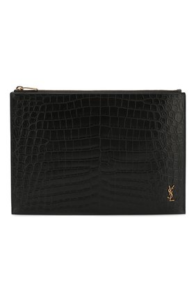 Мужская кожаный футляр для документов SAINT LAURENT черного цвета по цене 39800 руб., арт. 607779/DZE0W | Фото 1 Мужская кожаный футляр для документов SAINT LAURENT черного цвета, арт. 607779/DZE0W | Фото 1