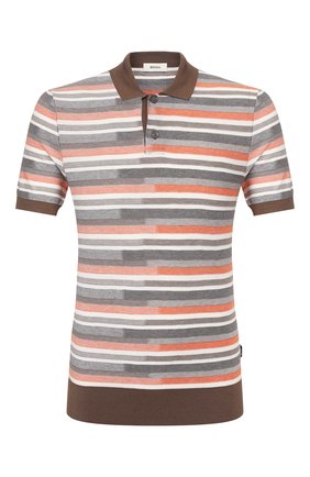 Мужское поло из смеси шелка и хлопка Z ZEGNA разноцветного цвета по цене 32900 руб., арт. VUD10/ZZ135 | Фото 1 Мужское поло из смеси шелка и хлопка Z ZEGNA разноцветного цвета, арт. VUD10/ZZ135 | Фото 1 (Рукава: Короткие; Материал внешний: Шелк, Хлопок; Длина (для топов): Стандартные; Застежка: Пуговицы)