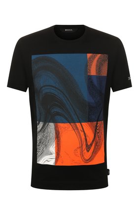 Мужская хлопковая футболка Z ZEGNA черного цвета по цене 15150 руб., арт. VU372/ZZ630W | Фото 1 Мужская хлопковая футболка Z ZEGNA черного цвета, арт. VU372/ZZ630W | Фото 1