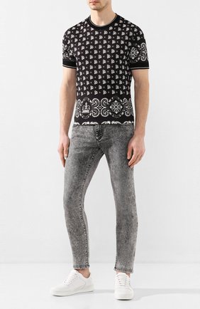 Мужские джинсы DOLCE & GABBANA серого цвета по цене 43650 руб., арт. GY07LD/G8BS4 | Фото 2 Мужские джинсы DOLCE & GABBANA серого цвета, арт. GY07LD/G8BS4 | Фото 2