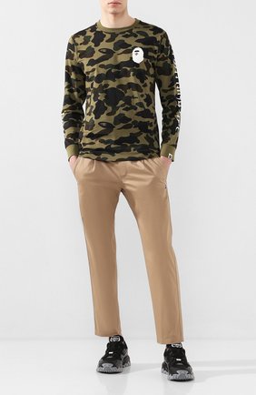 Мужской хлопковые брюки BAPE бежевого цвета по цене 19250 руб., арт. 1G30152011 | Фото 2 Мужской хлопковые брюки BAPE бежевого цвета, арт. 1G30152011 | Фото 2